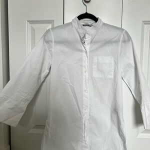 Zara White Button-Up Shirt